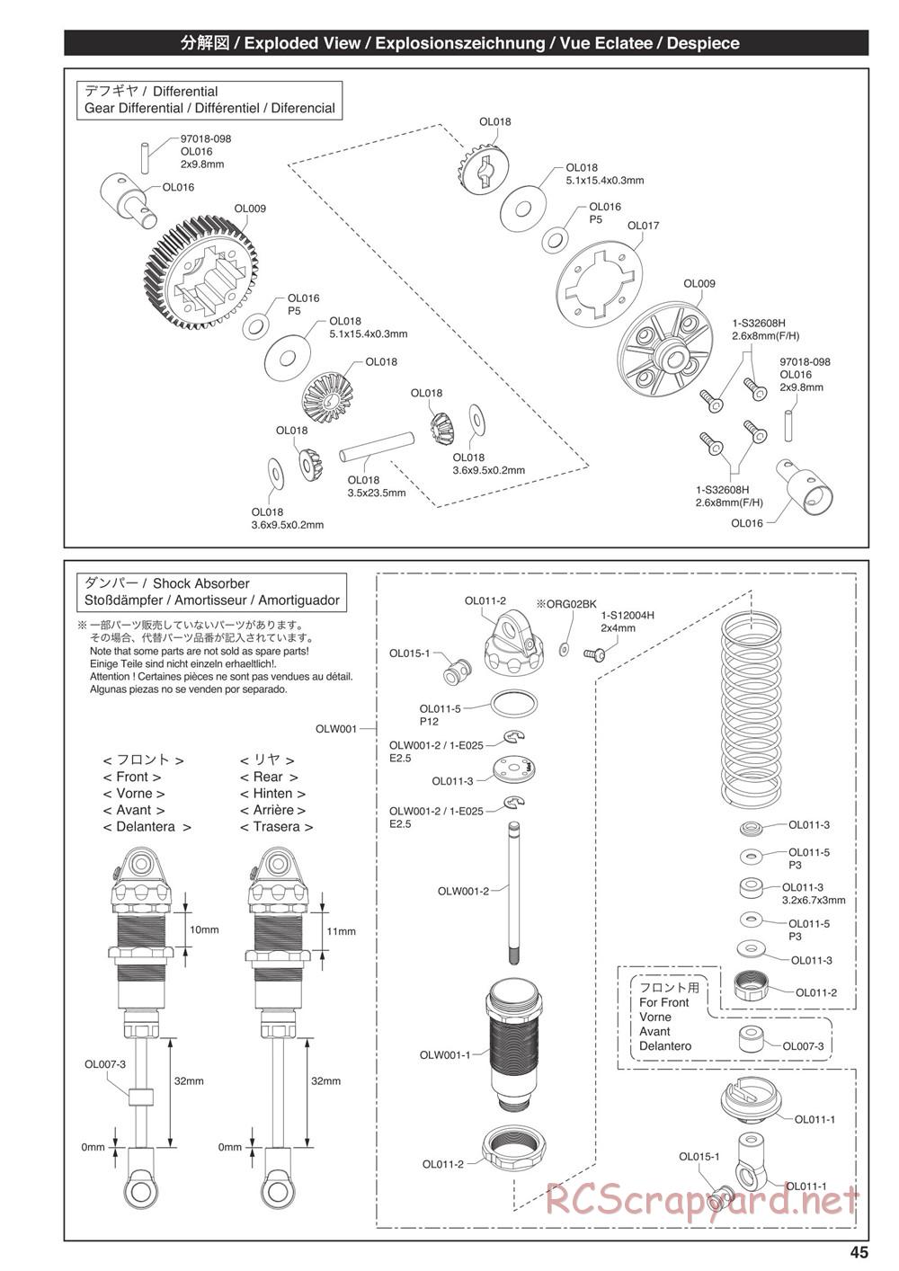 Kyosho - Outlaw Rampage Pro - Manual - Page 44