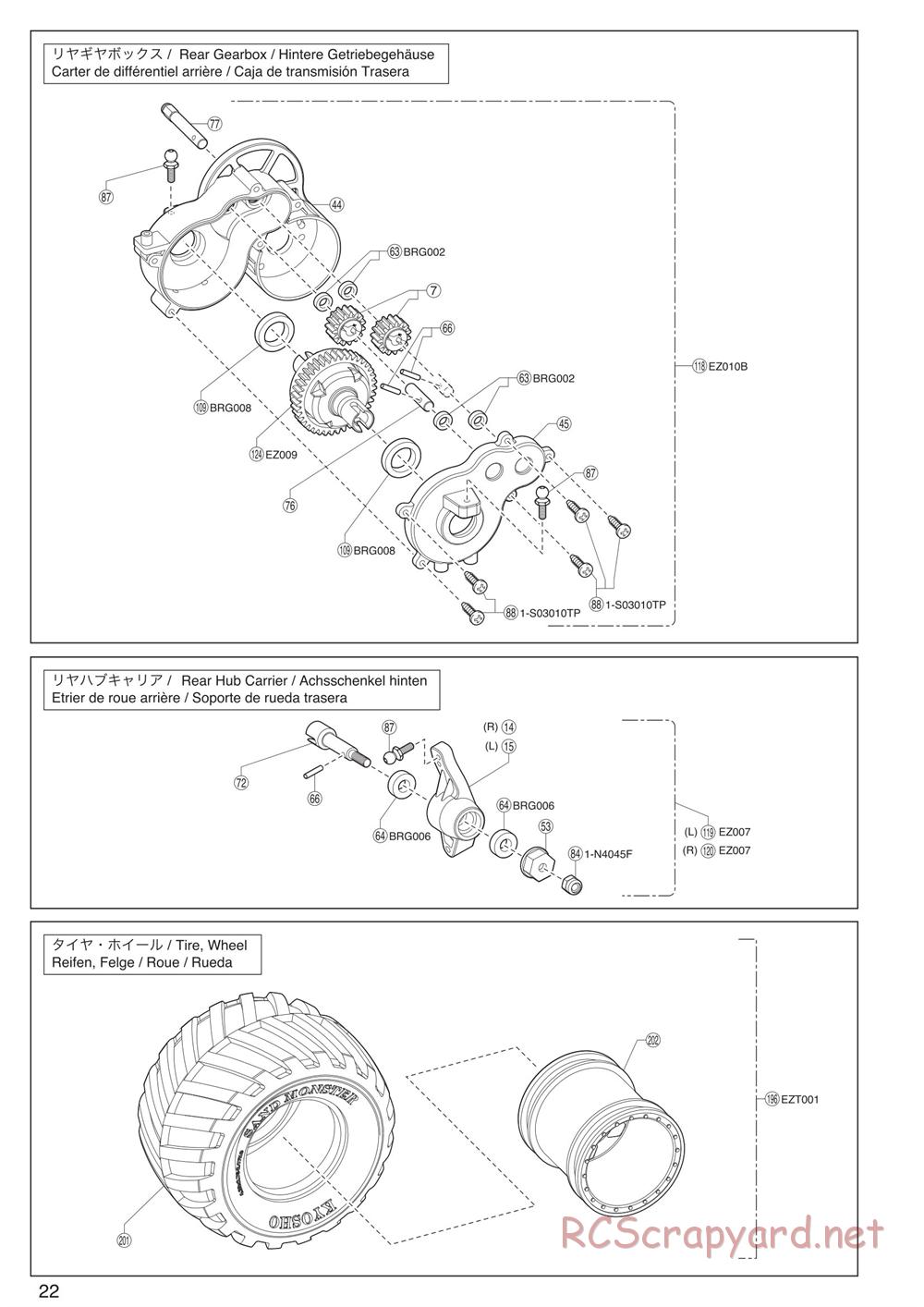 Kyosho - Monster Tracker EP - Exploded Views - Page 4
