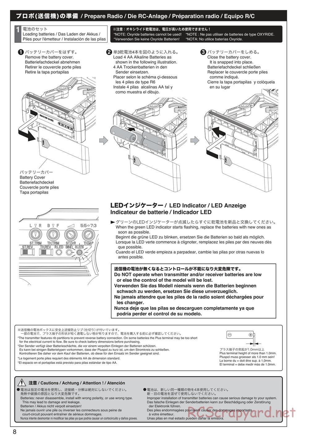 Kyosho - Monster Tracker EP - Manual - Page 8