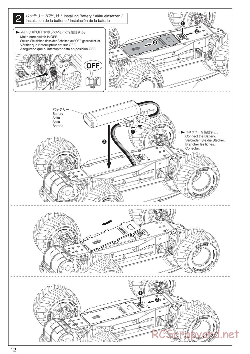 Kyosho - Monster Tracker EP - Manual - Page 12
