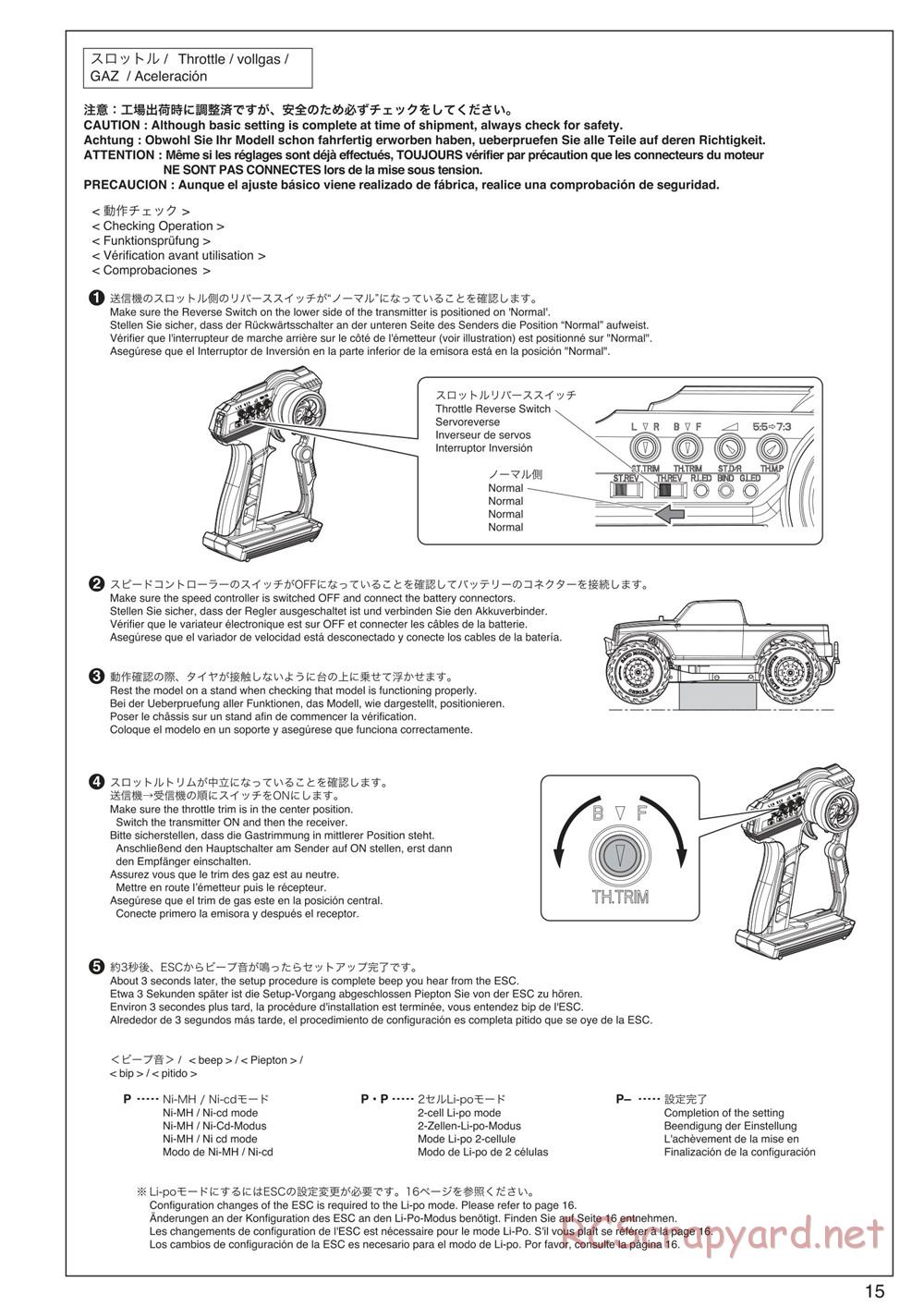 Kyosho - Monster Tracker EP - Manual - Page 15