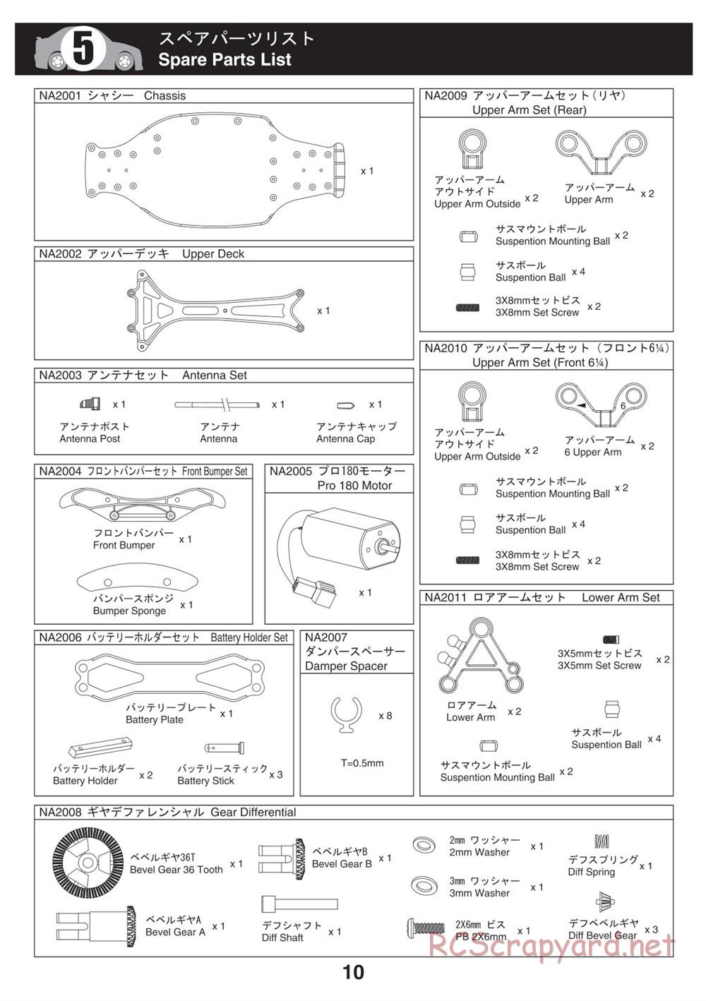 Kyosho - NRX-18 - Manual - Page 9