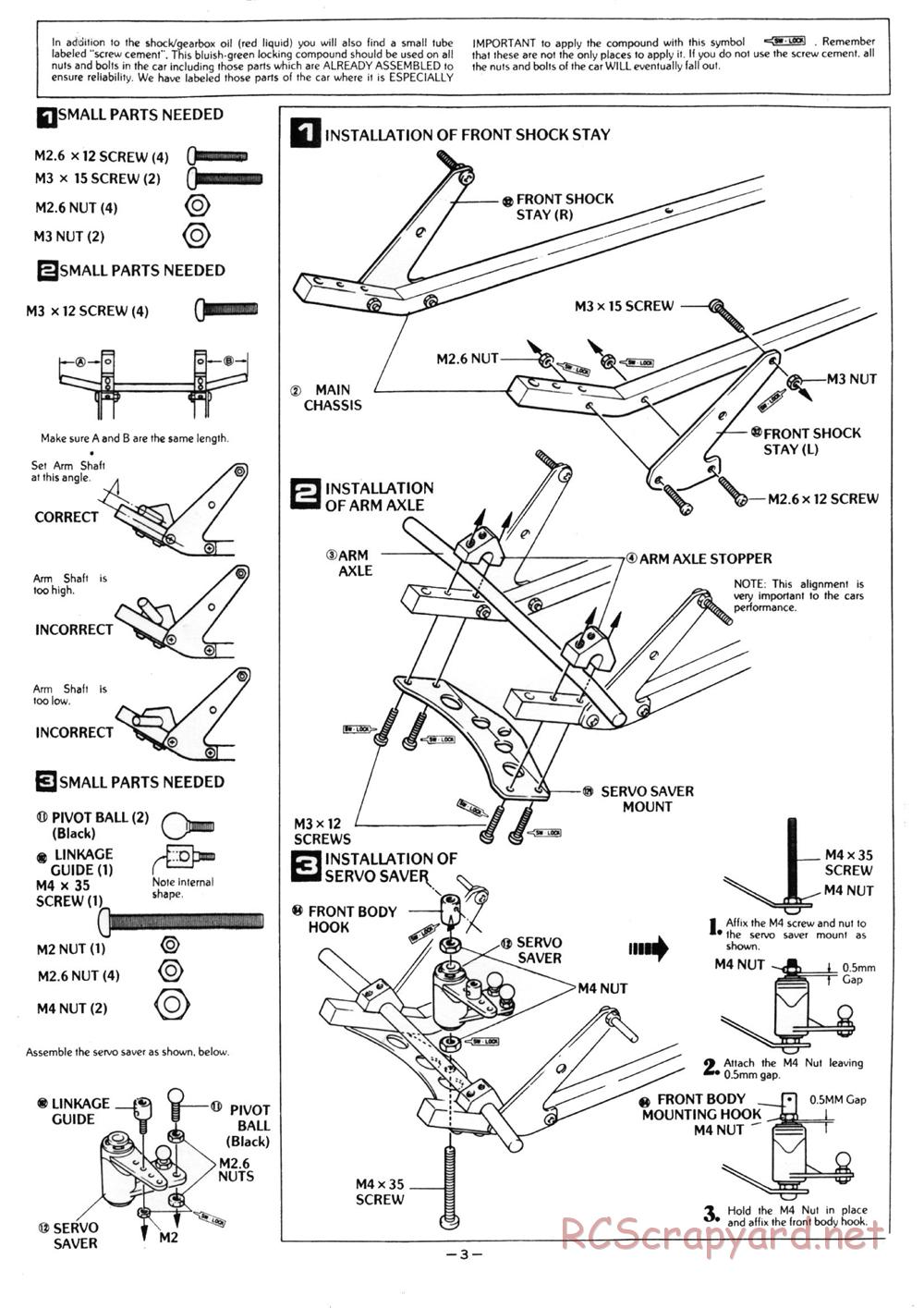 Kyosho - Assault - Manual - Page 3