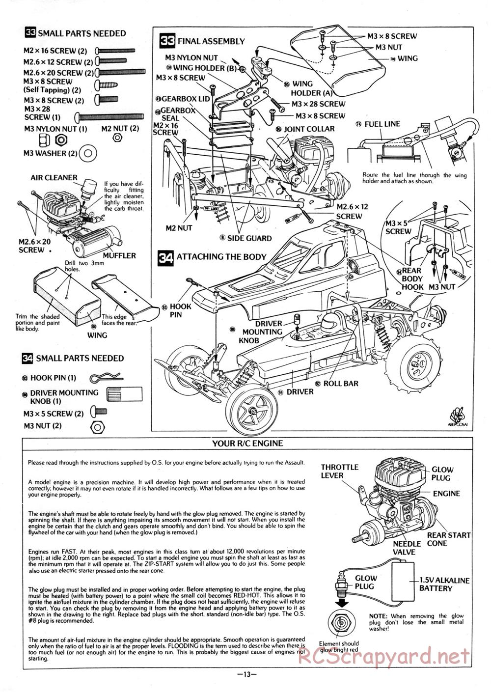 Kyosho - Assault - Manual - Page 13