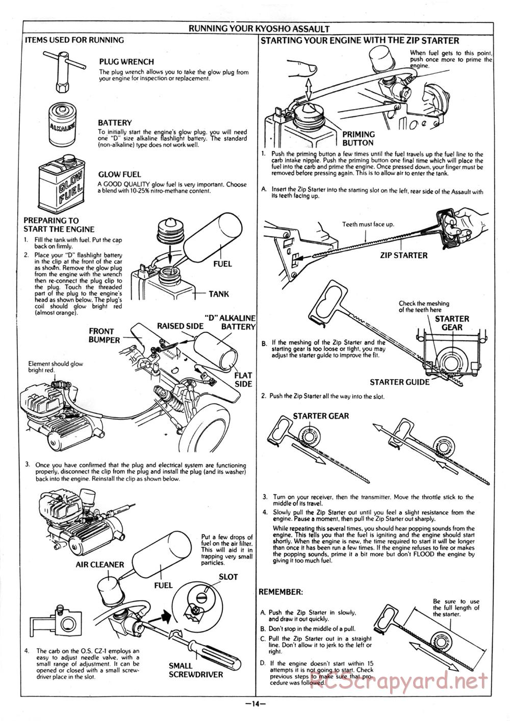 Kyosho - Assault - Manual - Page 14