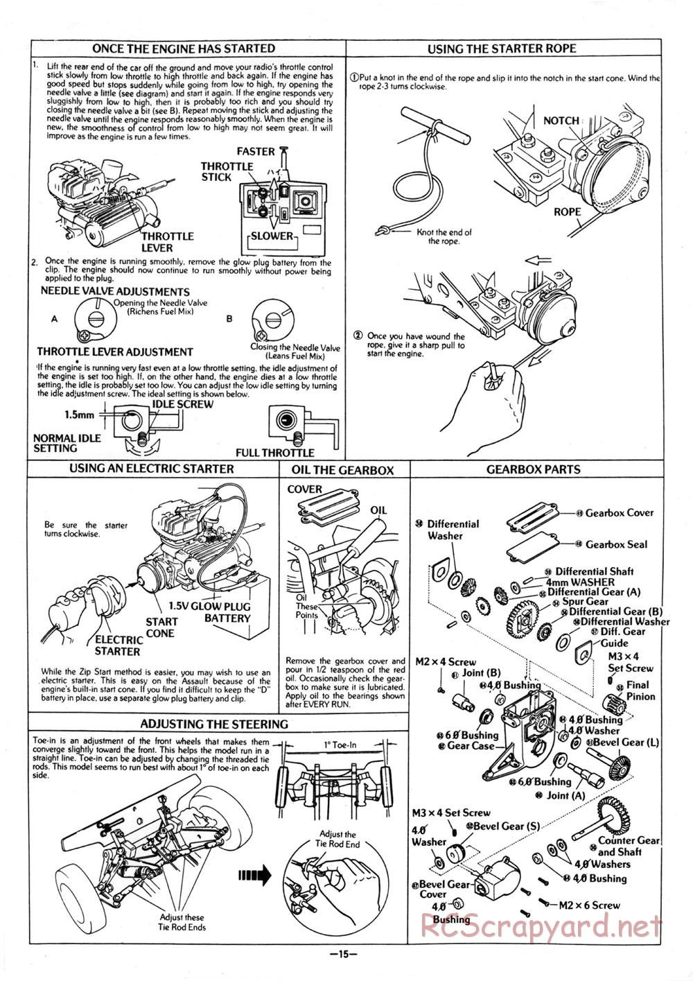 Kyosho - Assault - Manual - Page 15