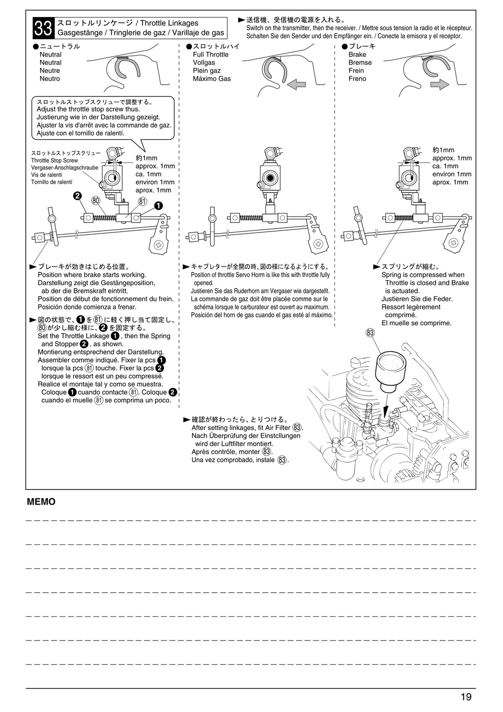 Kyosho - PureTen GP Alpha 3 - Manual - Page 19
