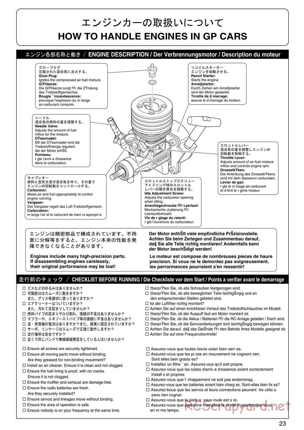 Kyosho - PureTen GP Alpha 2 - Manual - Page 23
