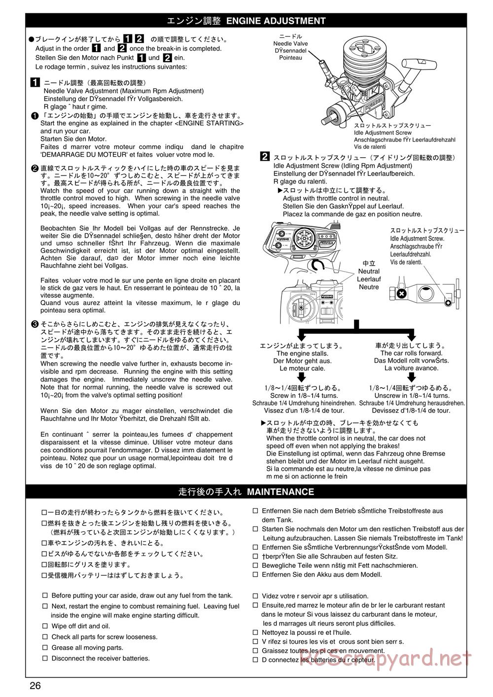 Kyosho - PureTen GP Alpha 2 - Manual - Page 26