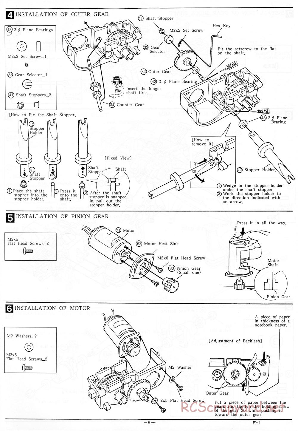 Kyosho - 1/18 Scale Formula One (F1) - Manual - Page 5