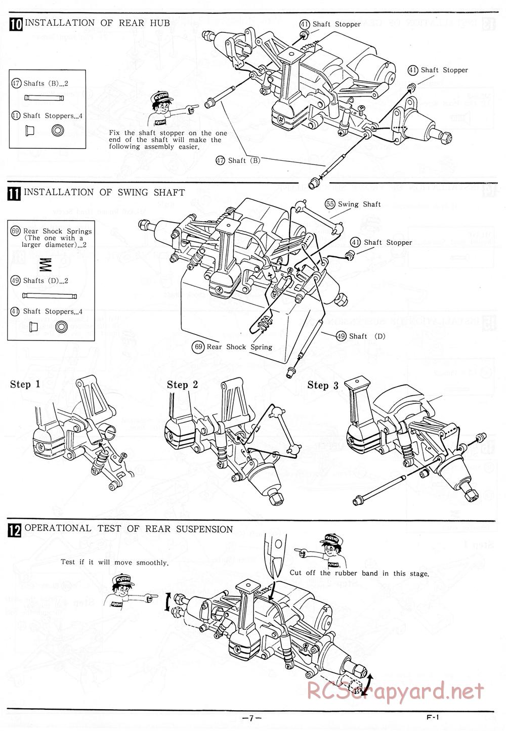 Kyosho - 1/18 Scale Formula One (F1) - Manual - Page 7