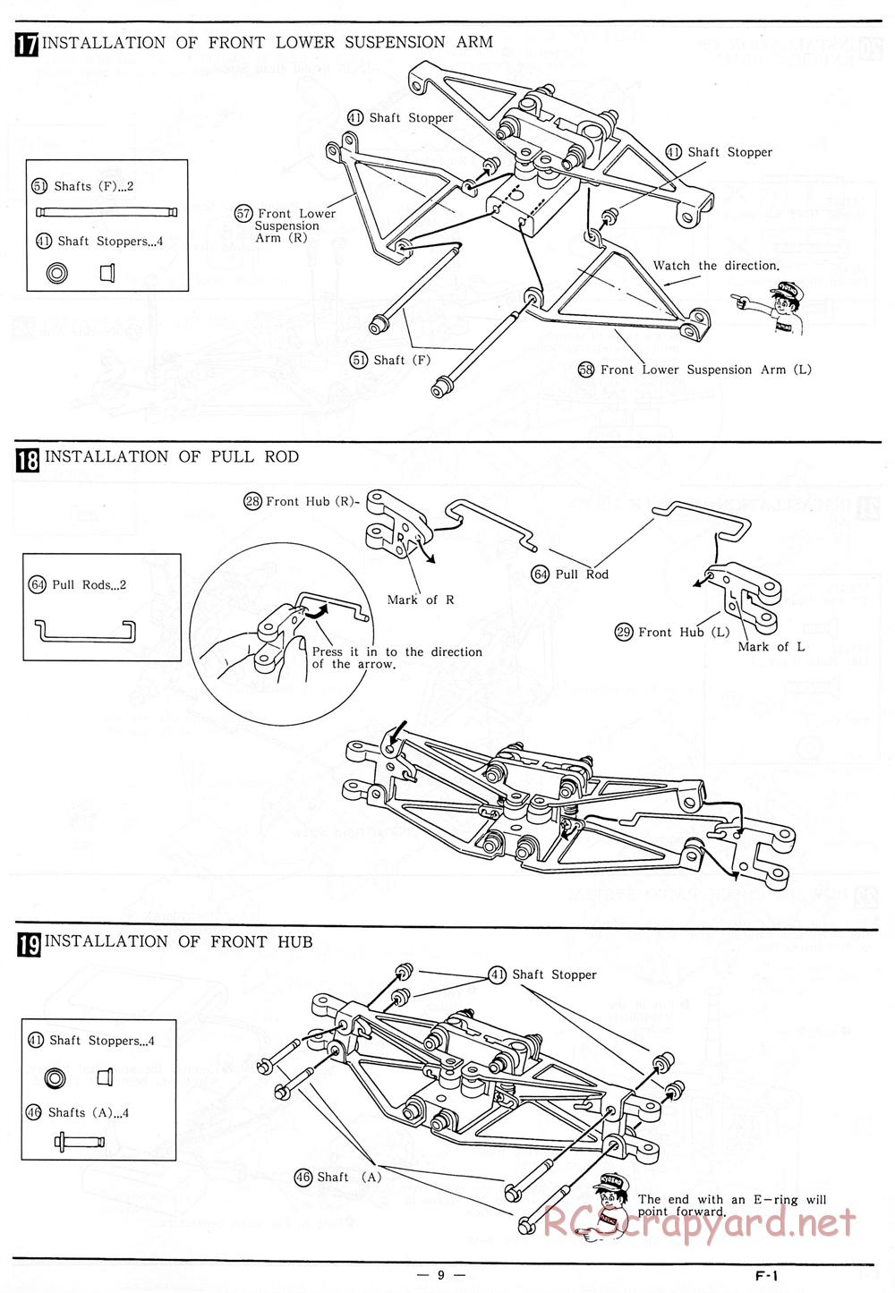 Kyosho - 1/18 Scale Formula One (F1) - Manual - Page 9