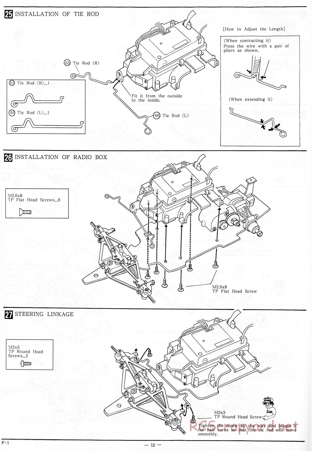 Kyosho - 1/18 Scale Formula One (F1) - Manual - Page 12
