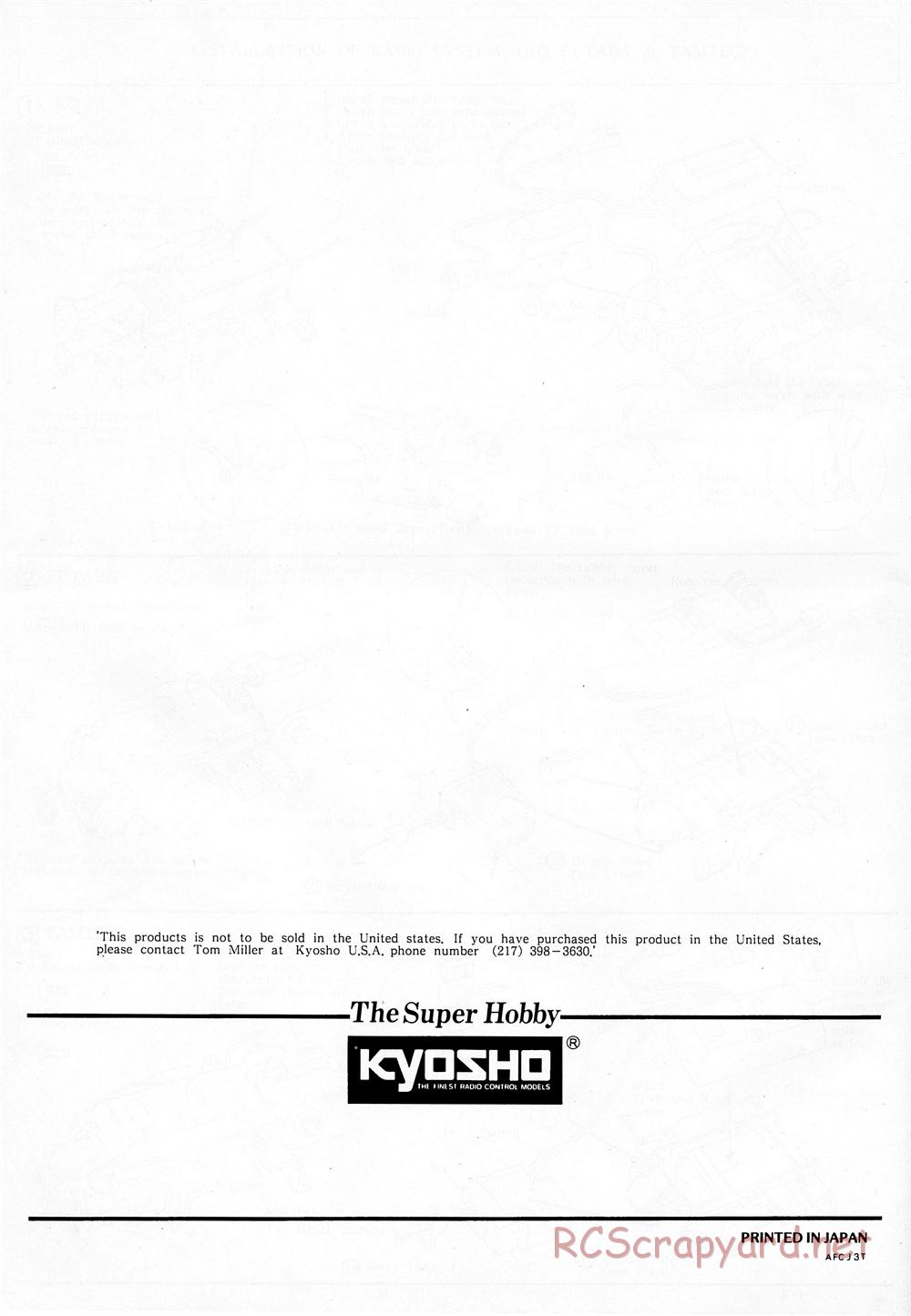 Kyosho - 1/18 Scale Formula One (F1) - Manual - Page 25