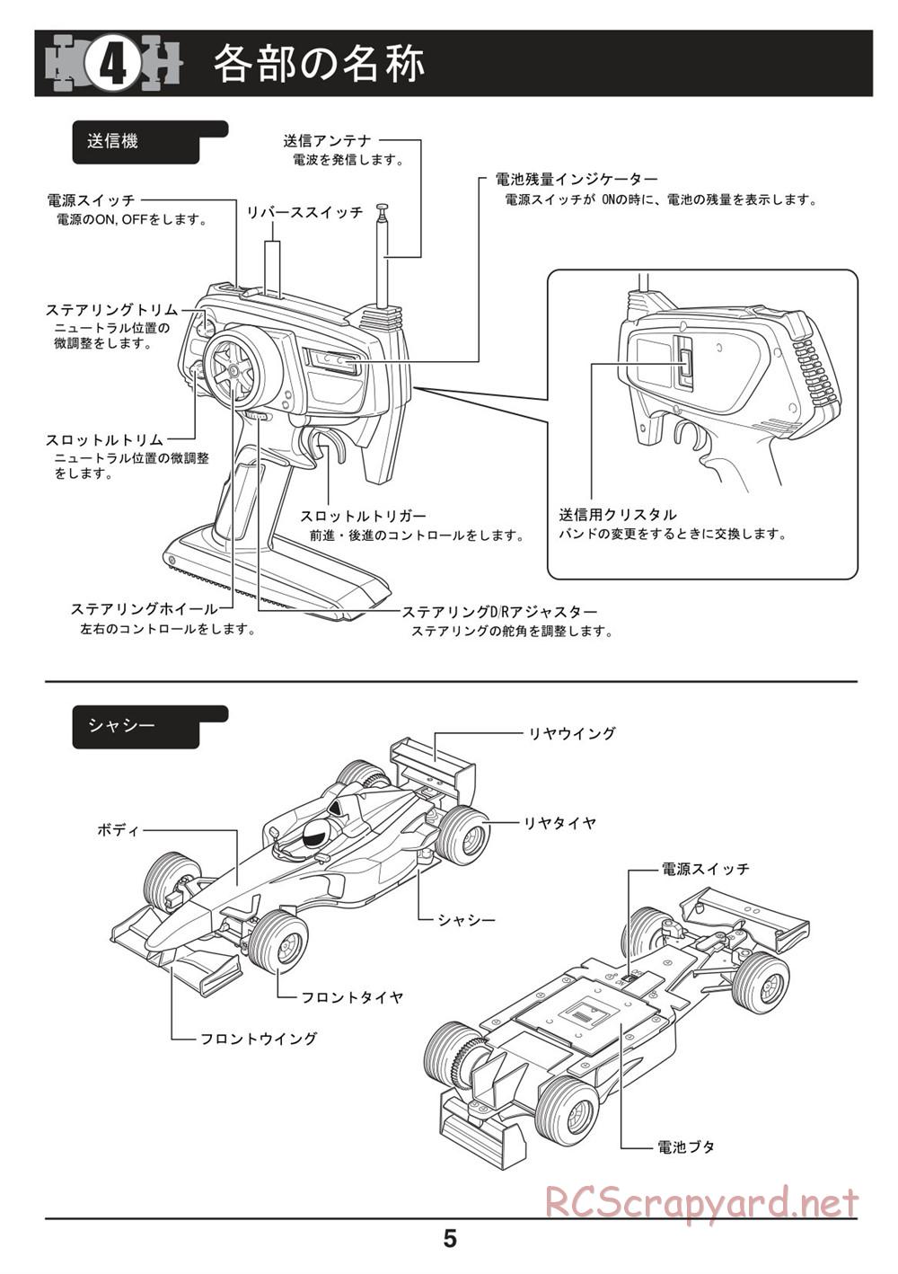 Kyosho - Mini-Z F1 - Manual - Page 5