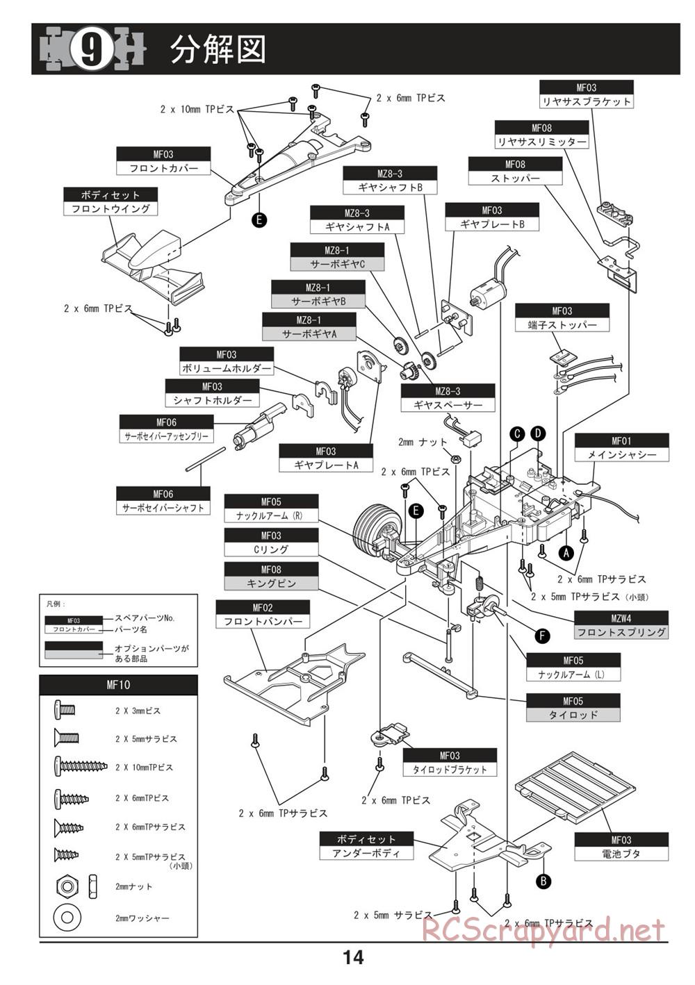Kyosho - Mini-Z F1 - Manual - Page 14