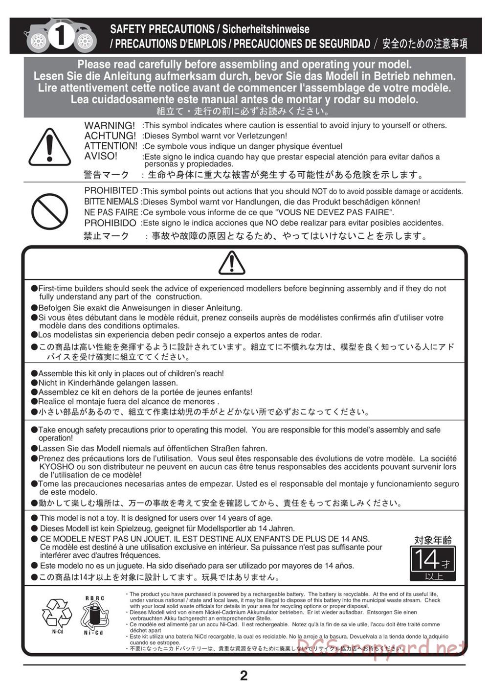 Kyosho - Mini-Z Monster Truck - Manual - Page 2