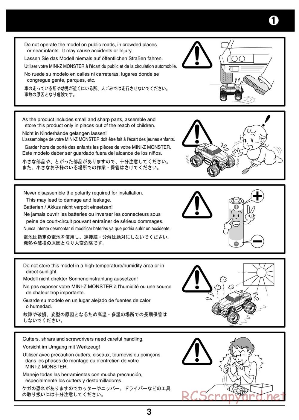 Kyosho - Mini-Z Monster Truck - Manual - Page 3