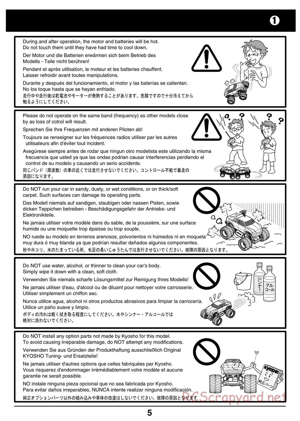 Kyosho - Mini-Z Monster Truck - Manual - Page 5