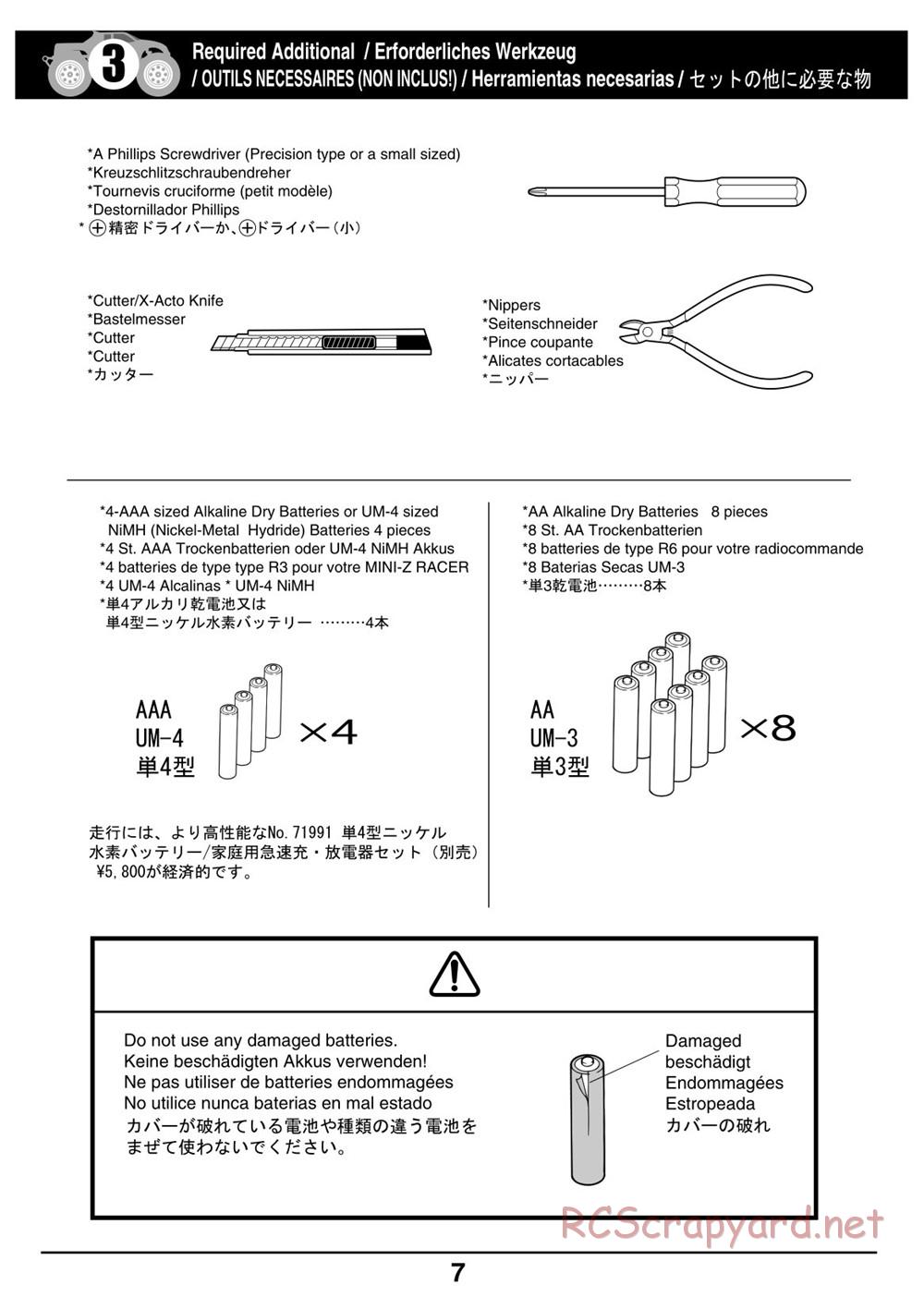 Kyosho - Mini-Z Monster Truck - Manual - Page 7