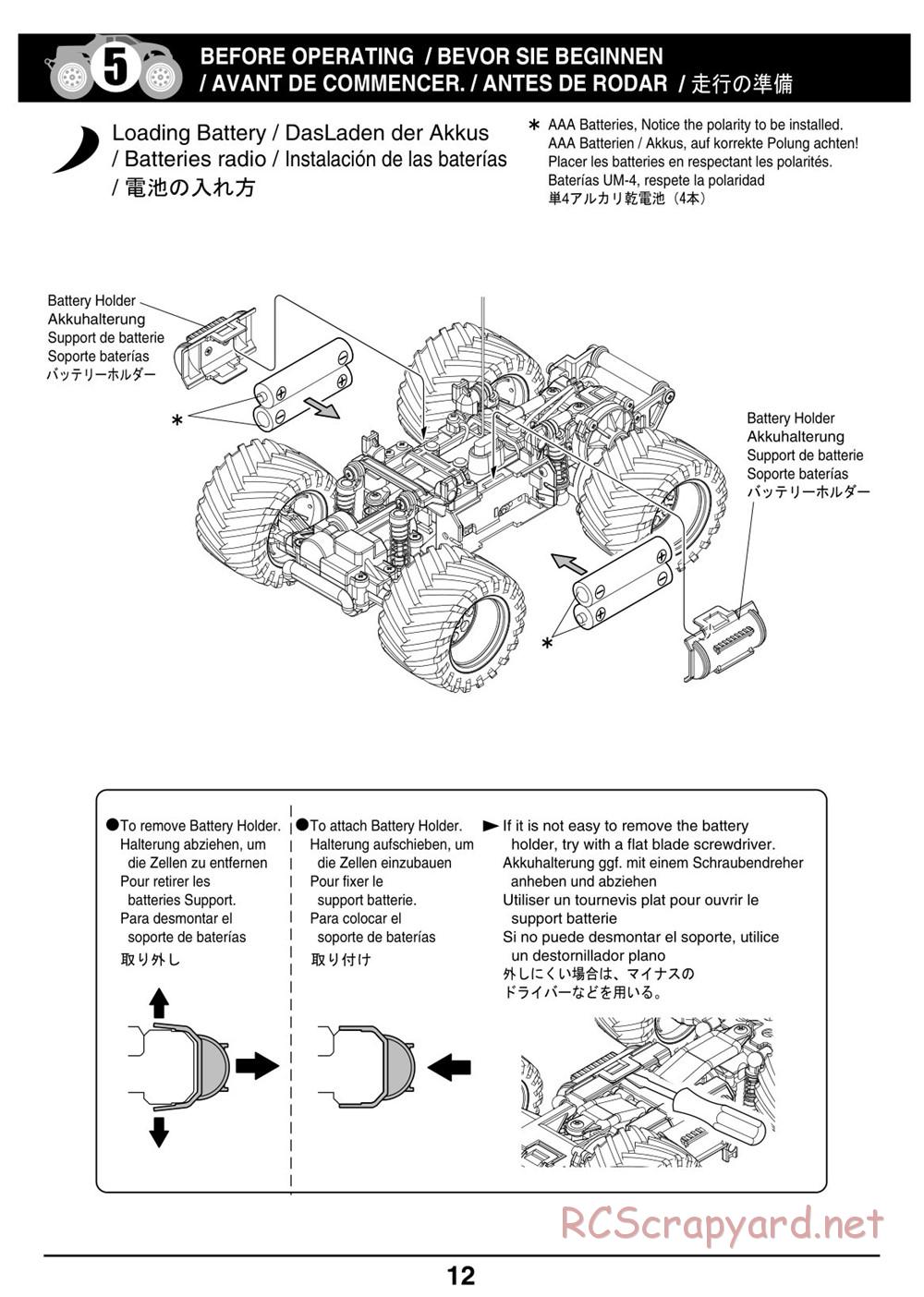 Kyosho - Mini-Z Monster Truck - Manual - Page 12