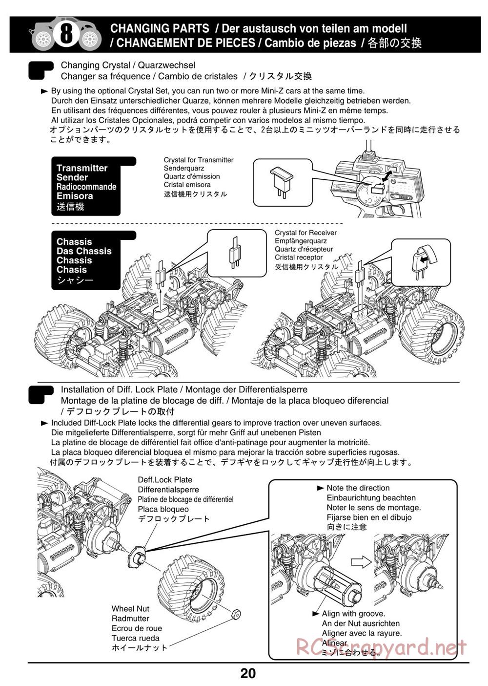 Kyosho - Mini-Z Monster Truck - Manual - Page 20