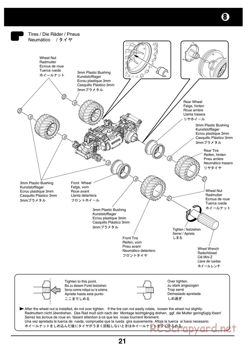 Kyosho - Mini-Z Monster Truck - Manual - Page 21