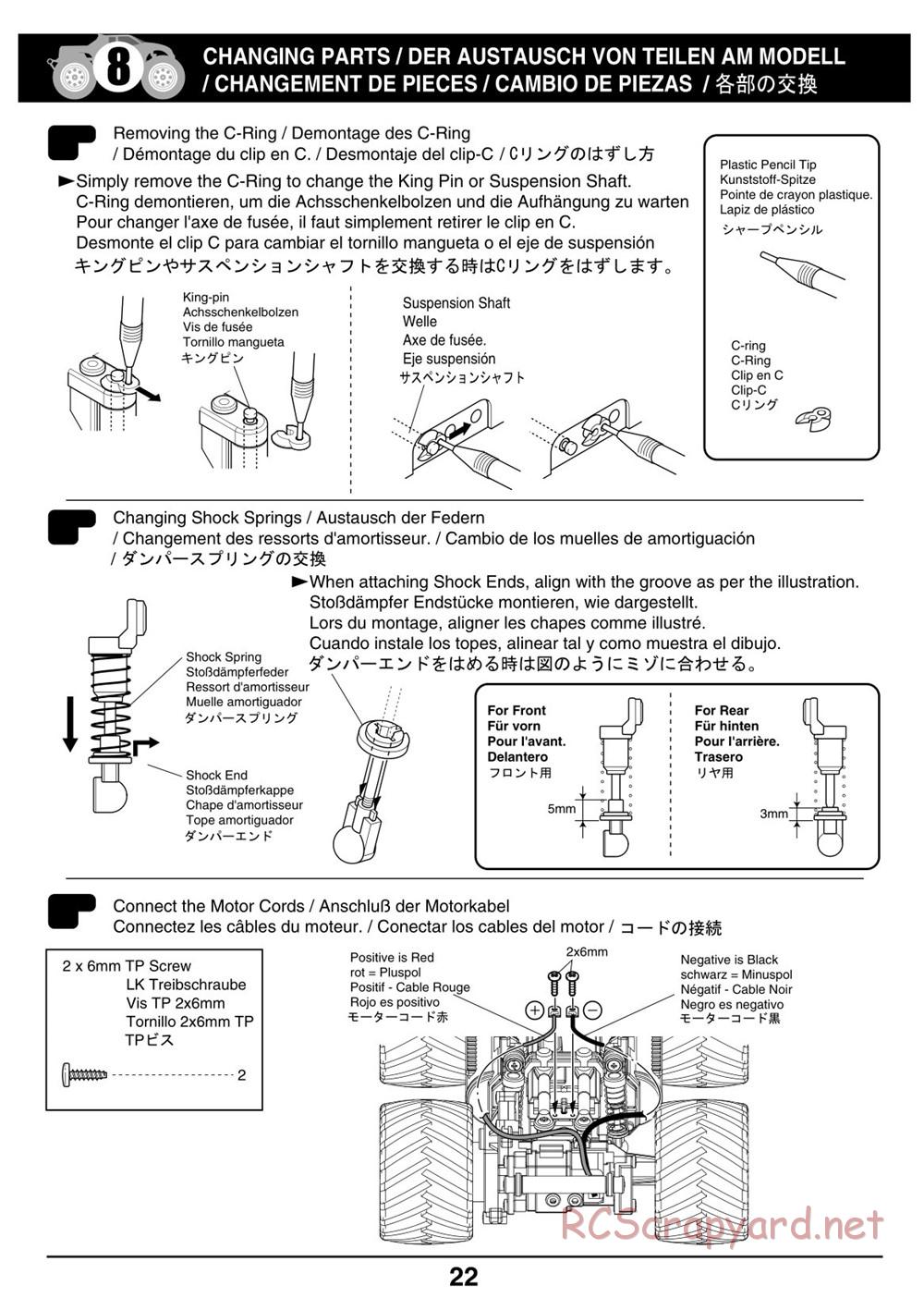 Kyosho - Mini-Z Monster Truck - Manual - Page 22