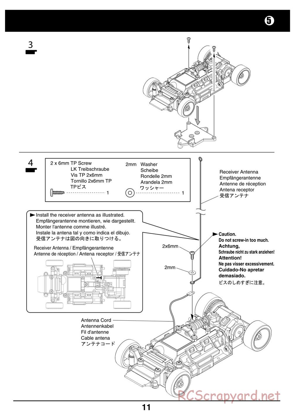 Kyosho - Mini-Z Racer MR02 - Manual - Page 11