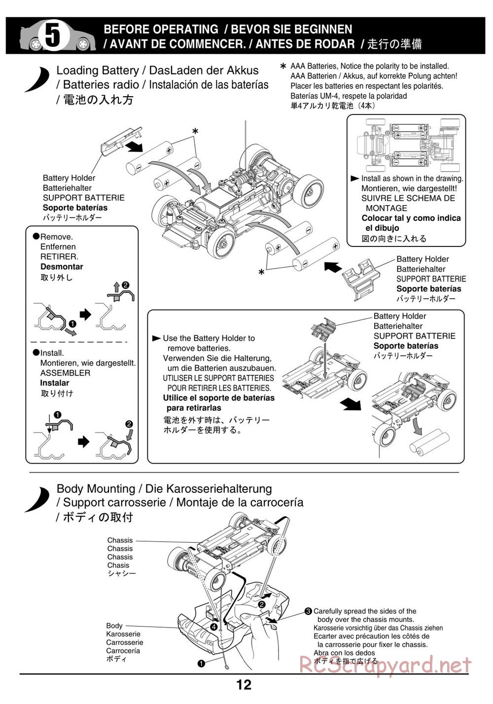 Kyosho - Mini-Z Racer MR02 - Manual - Page 12
