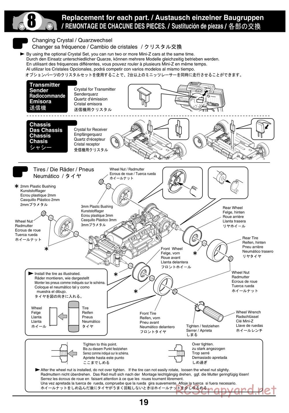 Kyosho - Mini-Z Racer MR02 - Manual - Page 19