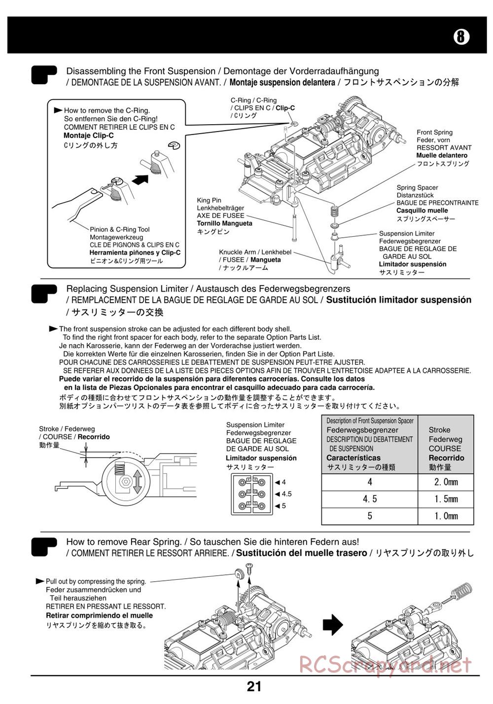 Kyosho - Mini-Z Racer MR02 - Manual - Page 21