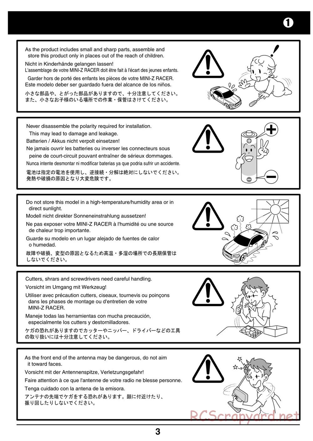 Kyosho - Mini-Z Racer - Manual - Page 3