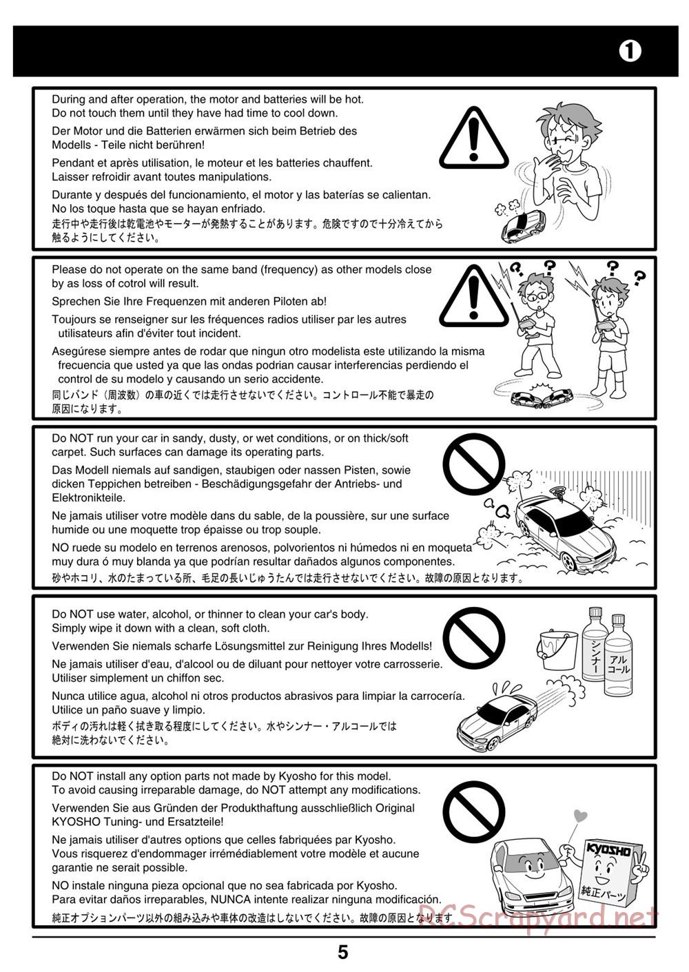 Kyosho - Mini-Z Racer - Manual - Page 5