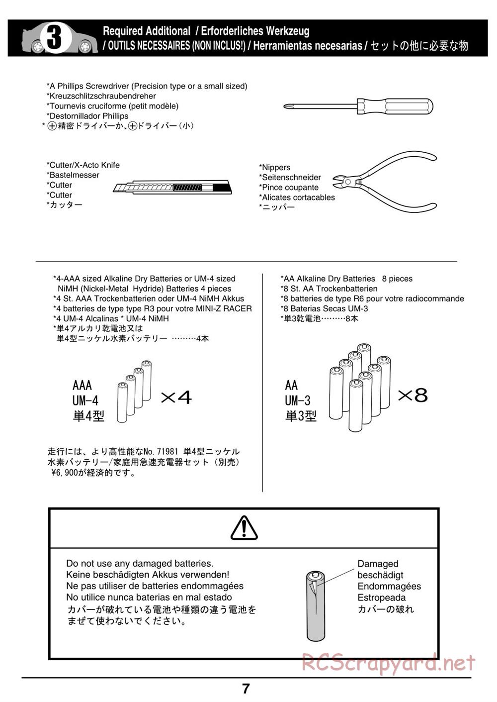 Kyosho - Mini-Z Racer - Manual - Page 7