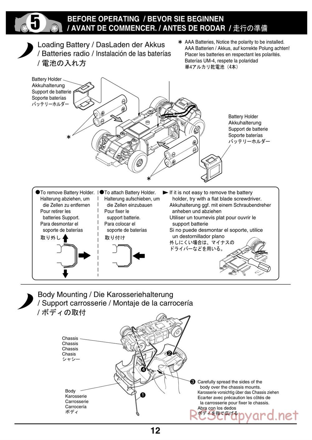 Kyosho - Mini-Z Racer - Manual - Page 12