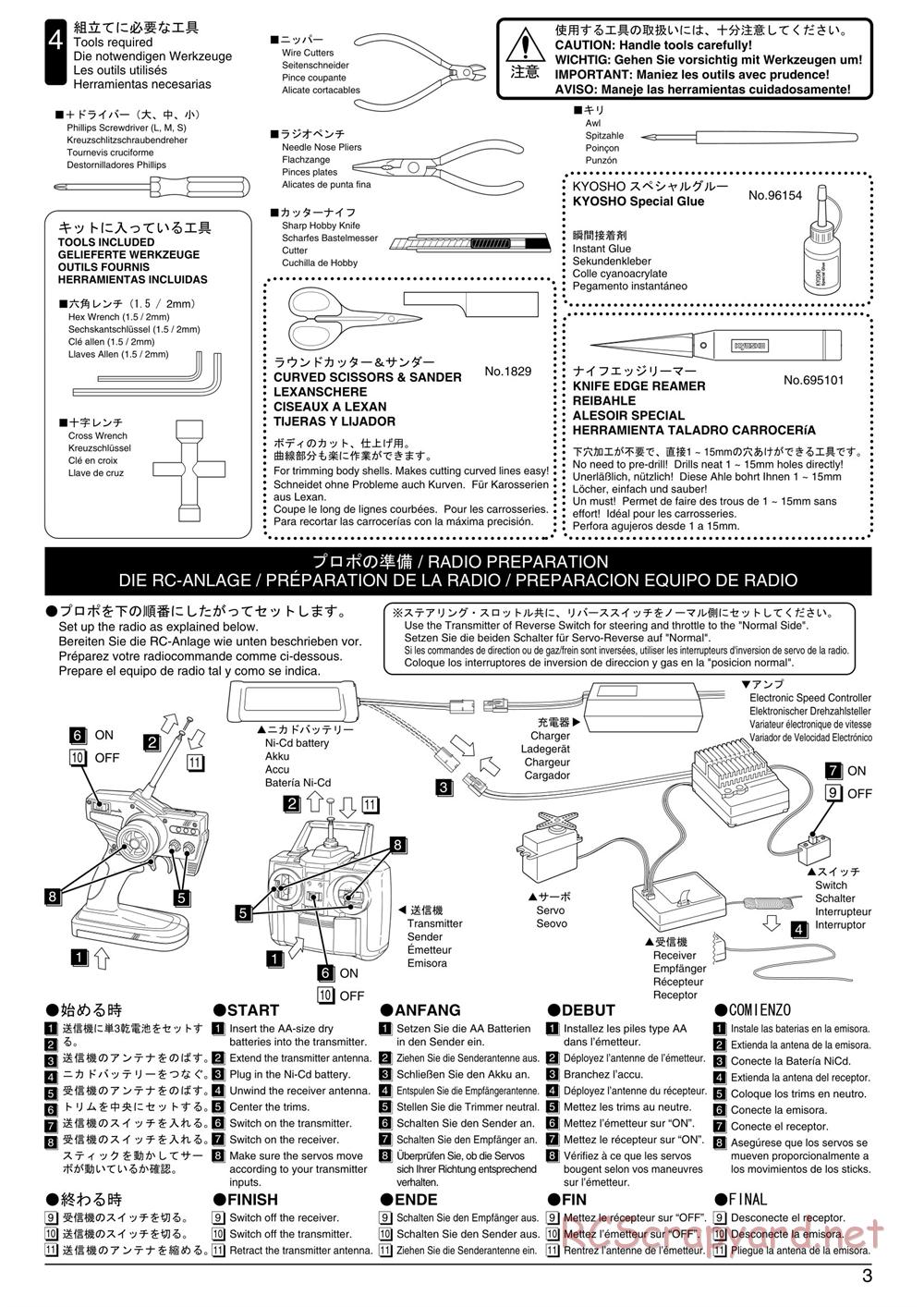 Kyosho - PureTen EP Alpha 3 - Manual - Page 3