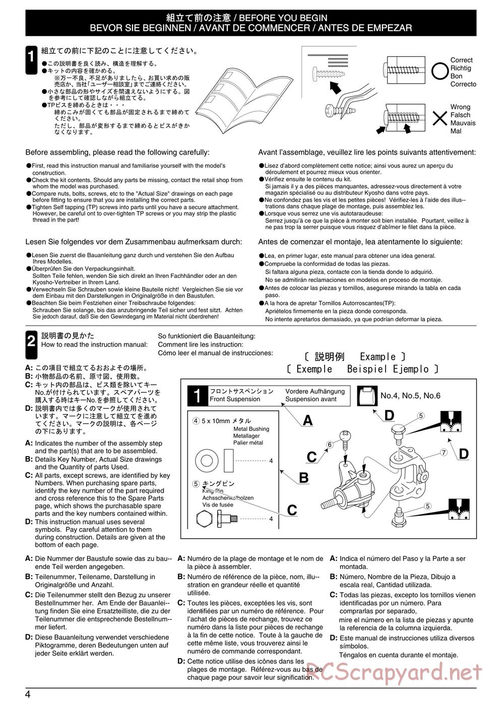 Kyosho - PureTen EP Alpha 3 - Manual - Page 4
