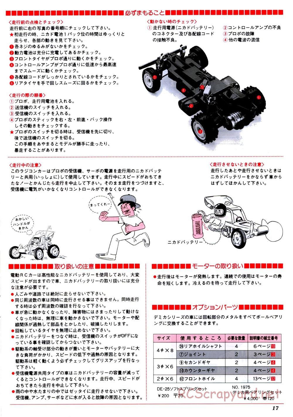 Kyosho - Baja Bugs - Turbo Optima 2WD - Manual - Page 17