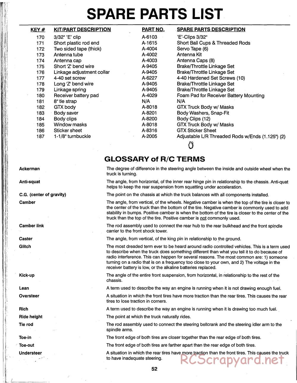 Team Losi - GTX - Manual - Page 55