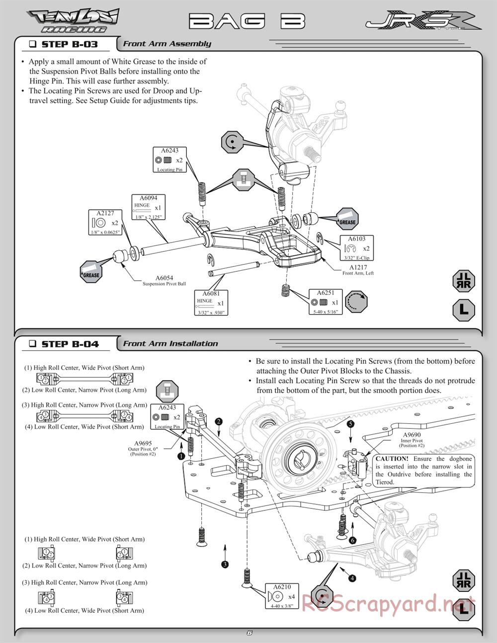 Team Losi - JRX-S Type-R - Manual - Page 9