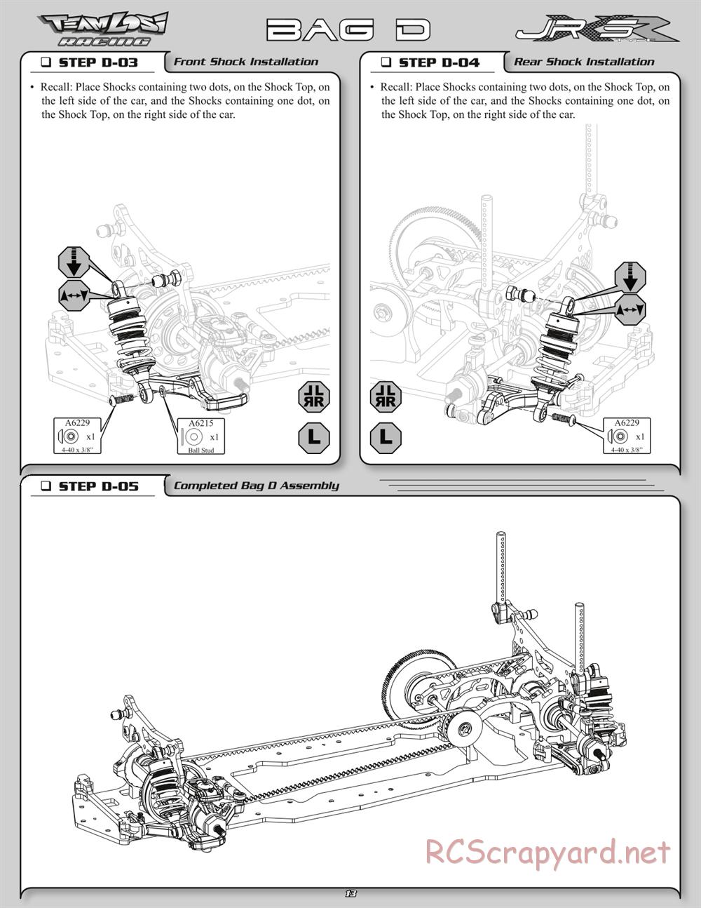 Team Losi - JRX-S Type-R - Manual - Page 16
