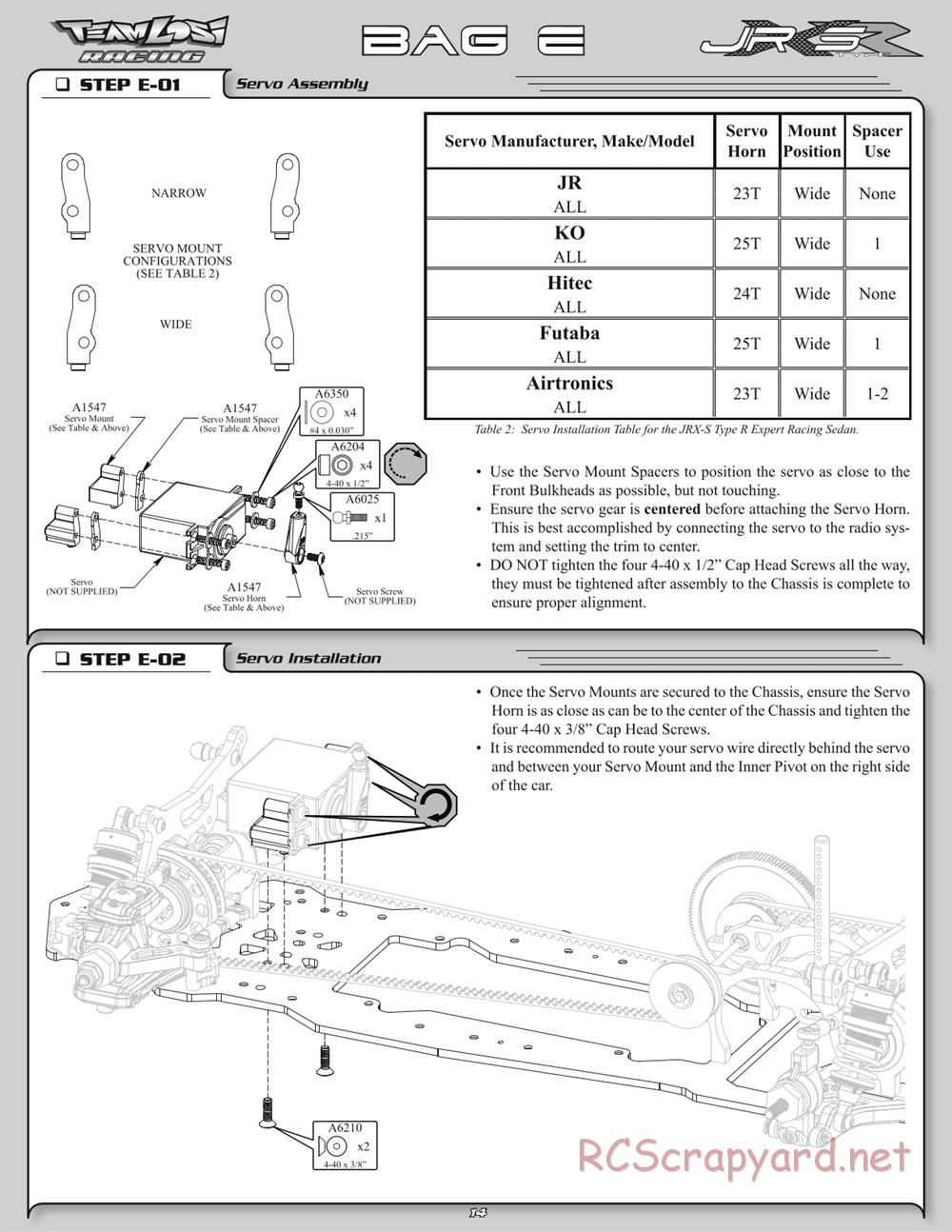 Team Losi - JRX-S Type-R - Manual - Page 17