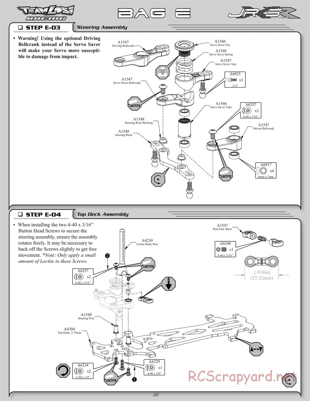 Team Losi - JRX-S Type-R - Manual - Page 18