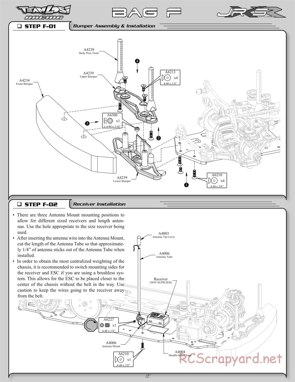 Team Losi - JRX-S Type-R - Manual - Page 20