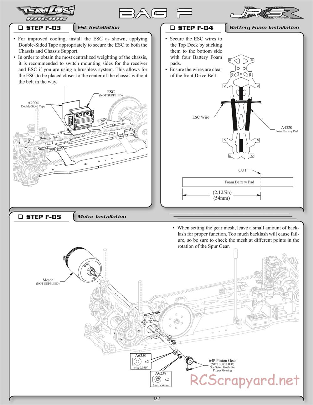 Team Losi - JRX-S Type-R - Manual - Page 21