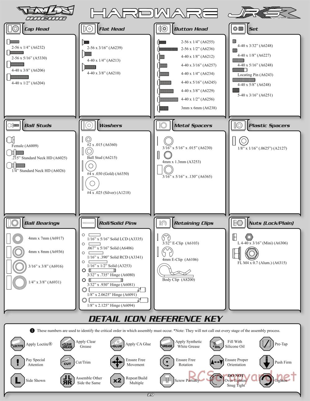 Team Losi - JRX-S Type-R - Manual - Page 32