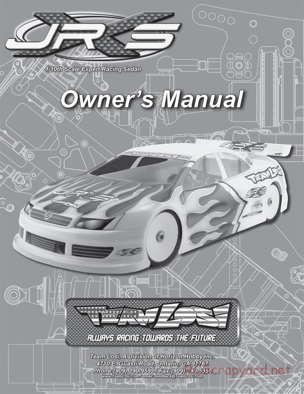 Team Losi - JRX-S - Manual - Page 1