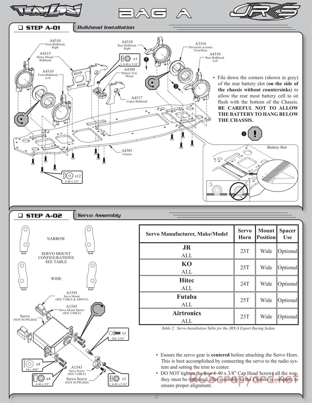 Team Losi - JRX-S - Manual - Page 4