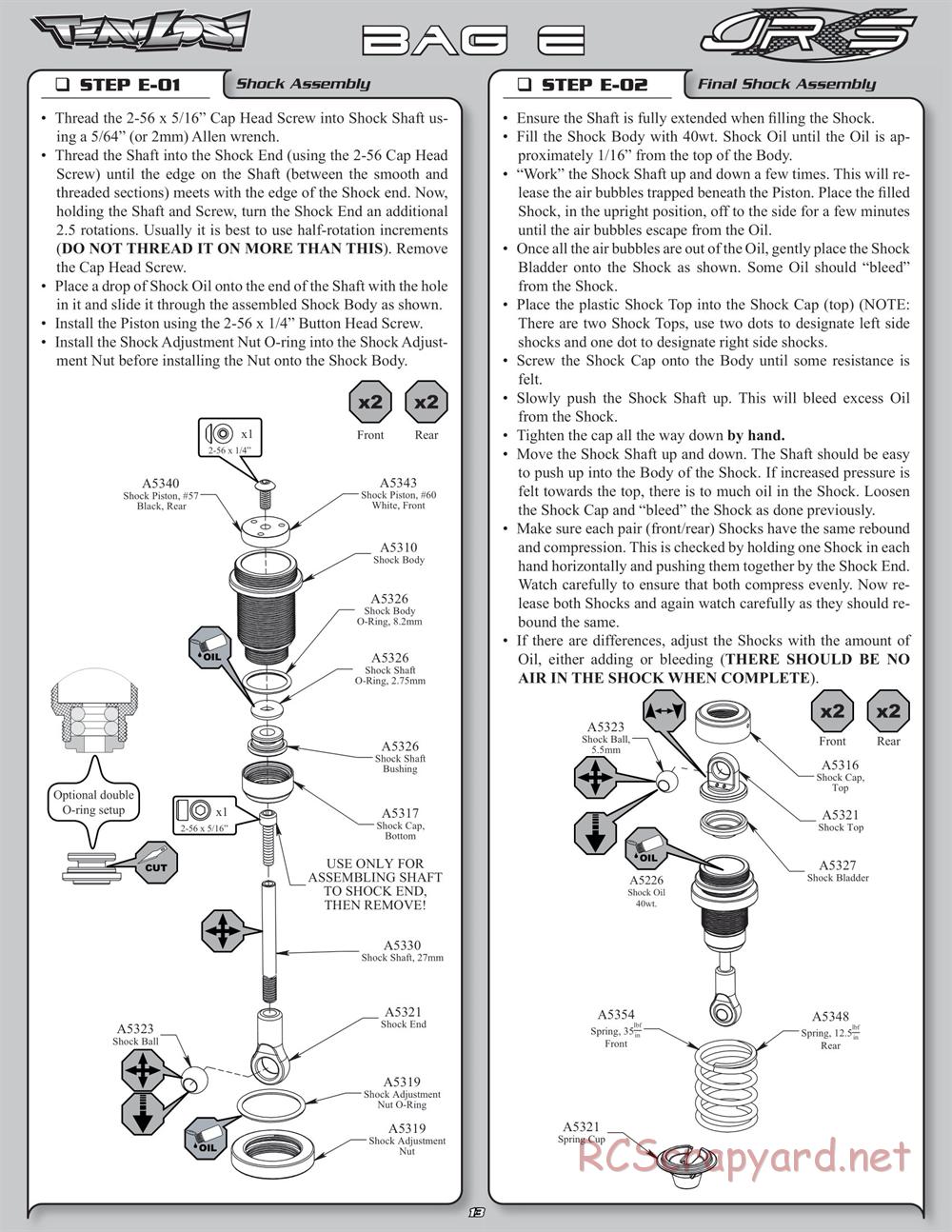 Team Losi - JRX-S - Manual - Page 16